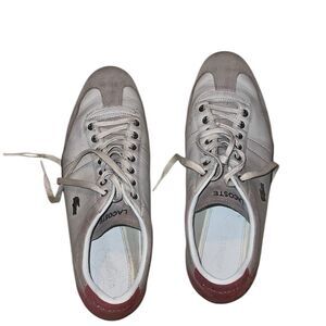 Lacoste Men's Gray and Red Sneakers Size 11.5